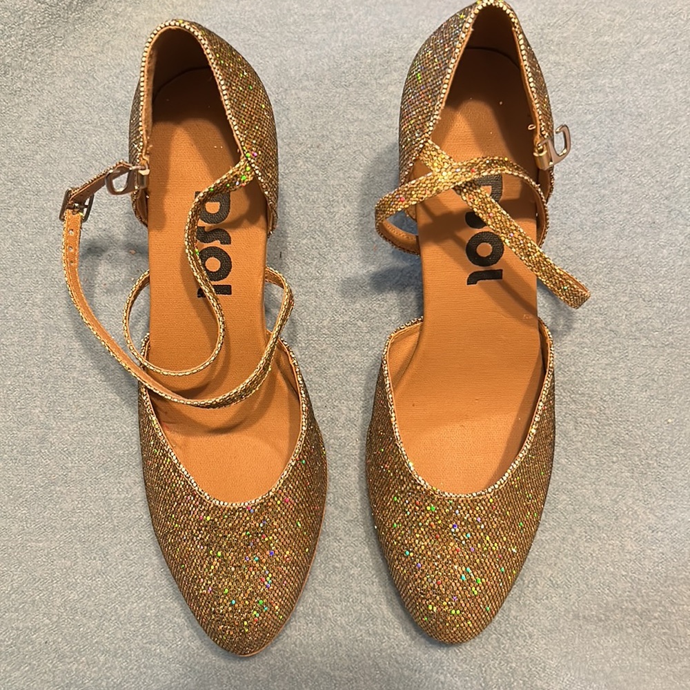 Ladies ballroom dance heel shoes 6 1/2